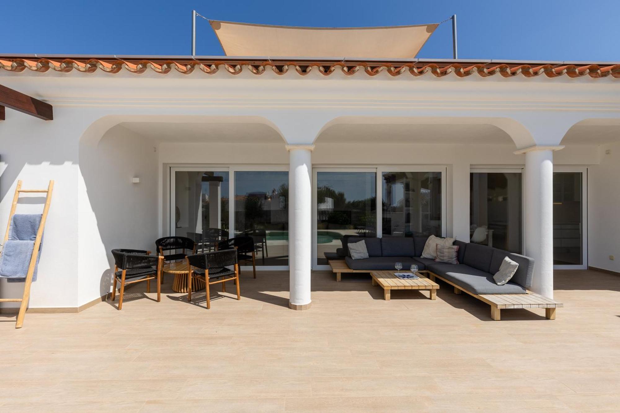Villa Maravilla With Heatable Pool Rooftopbar With Sea Views And Range Rover Binibeca Exterior foto